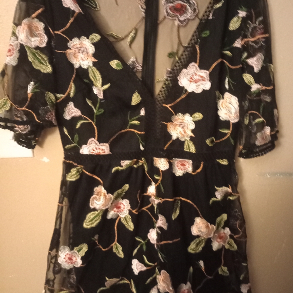 Honey Belle Black and Gold Dress